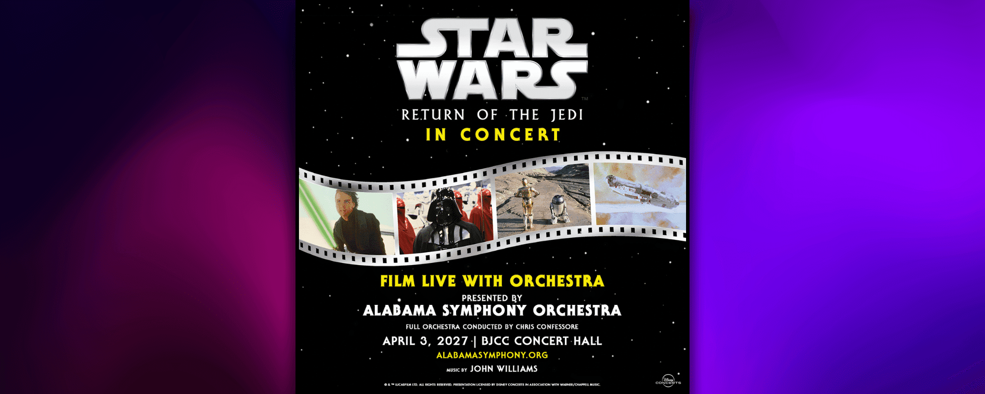Alabama Symphony Orchestra presents Star Wars: Return of the Jedi in Concert